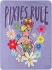 Disney Fairies Pixies Rule Micro Raschel Throw Blanket 46x60 Inches