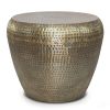 Preston - Metal Side Table - Antique Gold