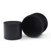 Round Coffee Table Set of 2, Nesting Coffee Tables for MDF with veneer .for living room,office,bedroom,Natural, 4Colors BLACK