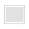 30 x 28 Inch LED Bathroom Mirror with Front and Backlight, Wall Mounted Vanity Mirror with Aluminum Frame, Anti-Fog, Memory, 3 Colors