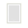 24 x 32 Inch LED Bathroom Mirror with Front and Backlight, Wall Mounted Vanity Mirror with Aluminum Frame, Anti-Fog, Memory, 3 Colors