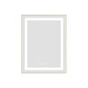 24 x 28 Inch LED Bathroom Mirror with Front and Backlight, Wall Mounted Vanity Mirror with Aluminum Frame, Anti-Fog, Memory, 3 Colors