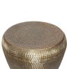 Preston - Metal Side Table - Antique Gold