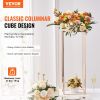 VEVOR 10PCS 31.5inch High Wedding Flower Stand, With Acrylic Laminate,Metal Vase Column Geometric Centerpiece Stands