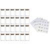 High Borosilicate Glass Spice Jar with Label and Bamboo Lid (24 x 8 Ounces), Spice Container with 72 Printed Labels and 20 Handwritten Labels